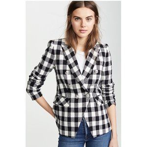 Veronica Beard Miller Dickey Black and White Gingham  size 6